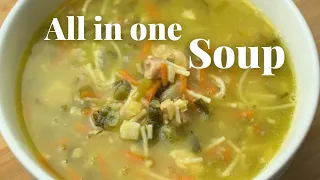 Hearty all-in-one chicken & vegetable soup recipe | Healthy & delicious dinner or lunch