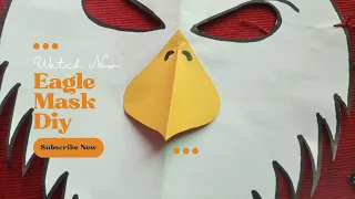 eagle mask🦅🦅how to make eagle mask for kids at home #papercrafting #paper #kidsactivitiesathome