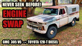 GMC 4x4 Build Journey: Toyota 12H-T Conversion for Aussie Off-Roading!