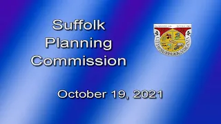 Suffolk Planning Commission Meeting (10-19-21)