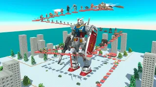 Gundam Rx-78 Deadly Parkour - Animal Revolt Battle Simulator