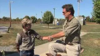 11yr old champion skeet shooter Gavin Stevenson