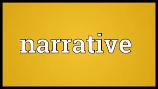 Narrative Meaning