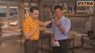 On the Set of 'Two and a Half Men': Jon Cryer and Chuck Lorre