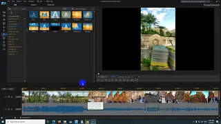 How to apply transition to all clips on timeline (PowerDirector)