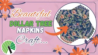 Stunning Way To Use Dollar Tree Napkins You Have To See To Believe...| Flower Arrangement |Decoupage