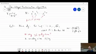 Intro to Quantum Computation: Lecture 10 - Shor's factoring algorithm (UPB 2020)