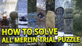 How To Solve All Merlin Trial Type Puzzle (EASY GUIDE) | Hogwarts Legacy