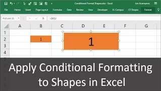 How To Apply Conditional Formatting To Shapes In Excel