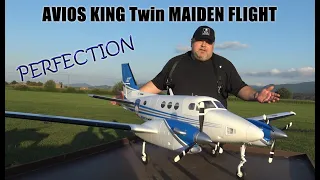 Avios KingTwin Turboprop Executive RC Airplane 1700mm BIG Scale PNF Maiden flight