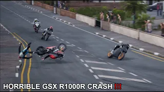 SUZUKI GSX R1000R FATAL CRASH, North West 200, Isle Of Man