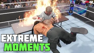 WWE 2K22 Extreme Moments!!