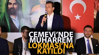 Ekrem İmamoğlu, Beşiktaş Cemevi'ndeki Muharrem Lokması'na katıldı