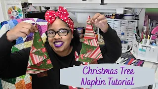 Holiday Christmas Tree Napkin Tutorial #2 | Jordan Fabrics