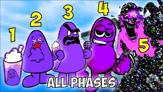Grimace Shake ALL PHASES - Friday Night Funkin'