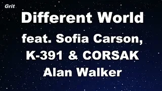 Different World feat. Sofia Carson, K-391 & CORSAK - Alan Walker Karaoke 【With Guide Melody】