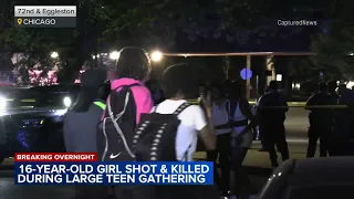 2 teen girls shot, 1 fatally, at large gathering in Chicago, police say