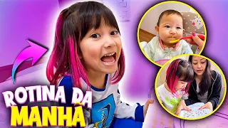 MOSTREI TUDO NA MINHA ROTINA DA MANHÃ!! | YU e FAMÍLIA