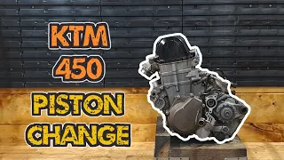 KTM 450 SX-F 2020 rebuild - top end piston change