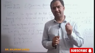 Equation Reducible to Quadratic Form Type #01 ((Hindi/Urdu)
