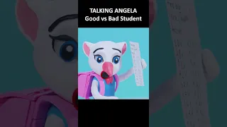 TALKING ANGELA: Good vs Bad Student #shorts #cartoon #animation #talkingangela
