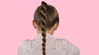 The secret of the right hair plait 😻 Very fast spectacular hairstyle 🤸‍♀️