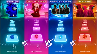 2phut hon VS Squid game VS VS Coffin Dance VS Among Us | Tiles hop EDM Rush