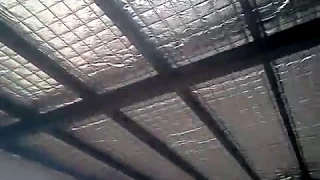 🏦 techo de chapa con aislante ✅  LANA DE VIDRIO 50mm. ROLAC PLACK  👷‍♂️ de 8m x 20m