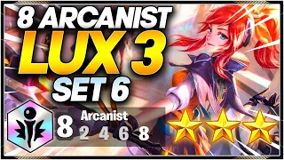 8 ARCANIST LUX 3 ⭐⭐⭐ TFT SET 6 PBE Guide I Teamfight Tactics SET 6 PBE emilyywang