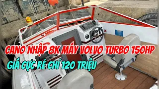 (Đã Bán)Bán Cano Du Thuyền Câu Máy Volvo Turbo 150hp 3600rpm Lái Thuỷ Lực 0923,5555,97Tâm|Tâm Vlog