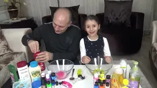 Pause Slime Challenge Sürpriz Malzemeli Slaym Prenses Lina | Funny Kids Video