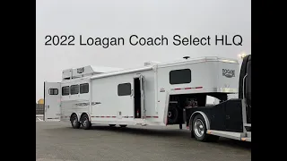 2022 Logan Coach Select 812 3 Horse Living Quarters