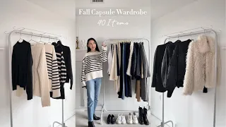 40 Item Fall Capsule Wardrobe