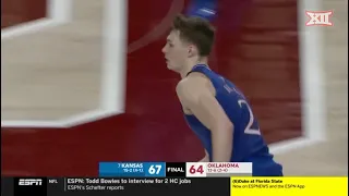 No. 7 Kansas vs Oklahoma Men's Basketball Highlights