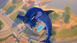 MASSIVE Hammerhead Shark Ragdolls Goat Simulator 3 Funny Moments Jumps, Fails, Karma, Crash 2024 4k