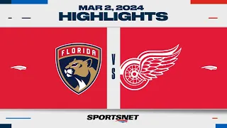 NHL Highlights | Panthers vs. Red Wings - March 2, 2024