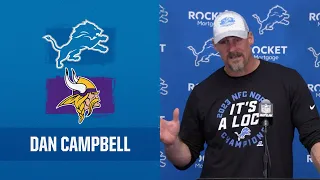 Dan Campbell postgame media availability | 2023 Week 16: Lions vs. Vikings