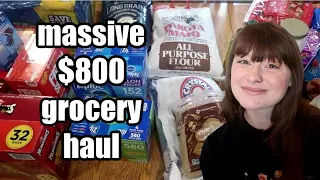 April large family ONCE A MONTH GROCERY SHOPPING HAUL | ALDI, SAMS CLUB, WALMART HAUL