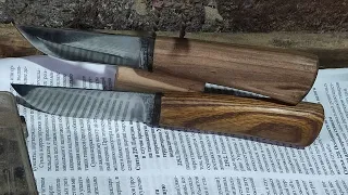 Два ножа из быстрореза (полотно от мехпилы и фреза)