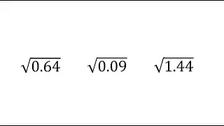 Simplify Square Roots of Decimals (Perfect Square Decimals)