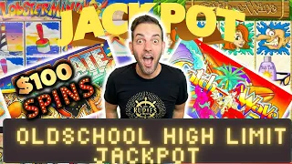 🎰 Old School High Limit JACKPOT ➚ $100 spins