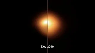 Betelgeuse before and after dimming (animated)