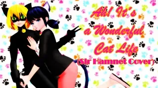 °MMDxMiraculous° MariChat Ah! It´s a Wonderful Cat Life (English Tribute)