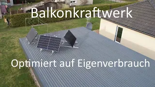 Balkonkraftwerk - Ertrag, Eigenverbrauch März 2022