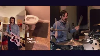 I WAS TAKING A POOP AND A SCORPION FELL ON MY HEAD (remix with drums) #shorts