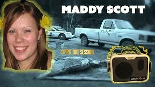 MADDY SCOTT Spirit Box Session | MISSING Since 2011 from Canada. Clues come through the ghost box.