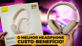 ESSE HEADPHONE TÁ VALENDO MUITO! BARATO, COM APP, CANCELAMENTO DE RUÍDO E MAIS! Baseus H1i - Review