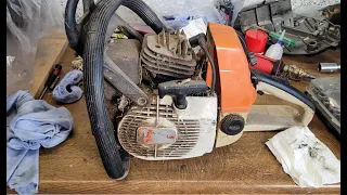 Stihl 034 Super Barnfind | Neuaufbau (1/2) | Teardown | Demontage (Motorsäge reinigen)