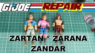 Zartan, Zarana, Zandar O-Ring Fix GI Joe Repair