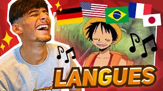 CHANSON DE LUFFY dans DIFFÉRENTES LANGUES (SNK, One Piece, Demon Slayer, Naruto)